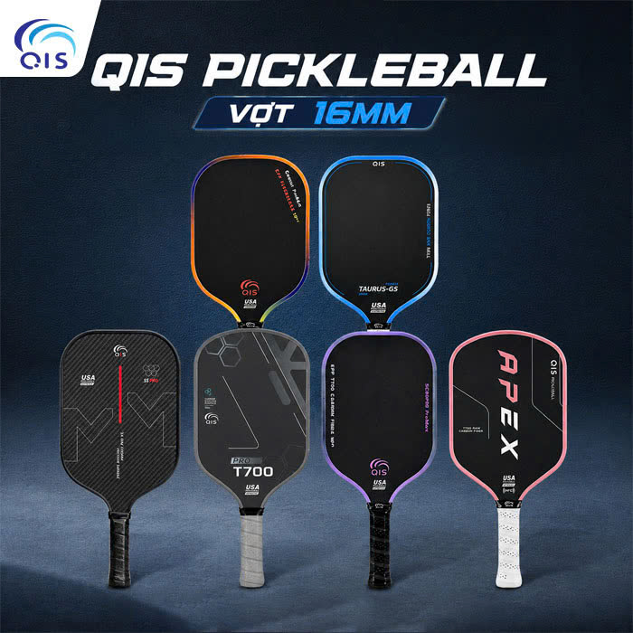 QIS Pickleball hiện có nhiều mẫu vợt sử dụng độ dày 16mm QIS Pickleball hiện có nhiều mẫu vợt sử dụng độ dày 16mm