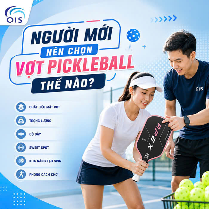 Một số kỹ thuật chọn vợt Pickleball cho người mới chơi Một số kỹ thuật chọn vợt Pickleball cho người mới chơi