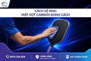 Cách vệ sinh mặt vợt Carbon Pickleball đúng cách