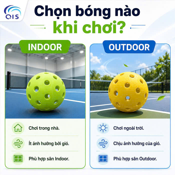 Bóng Pickleball Indoor và Outdoor khác nhau thế nào? Bóng Pickleball Indoor và Outdoor khác nhau thế nào?