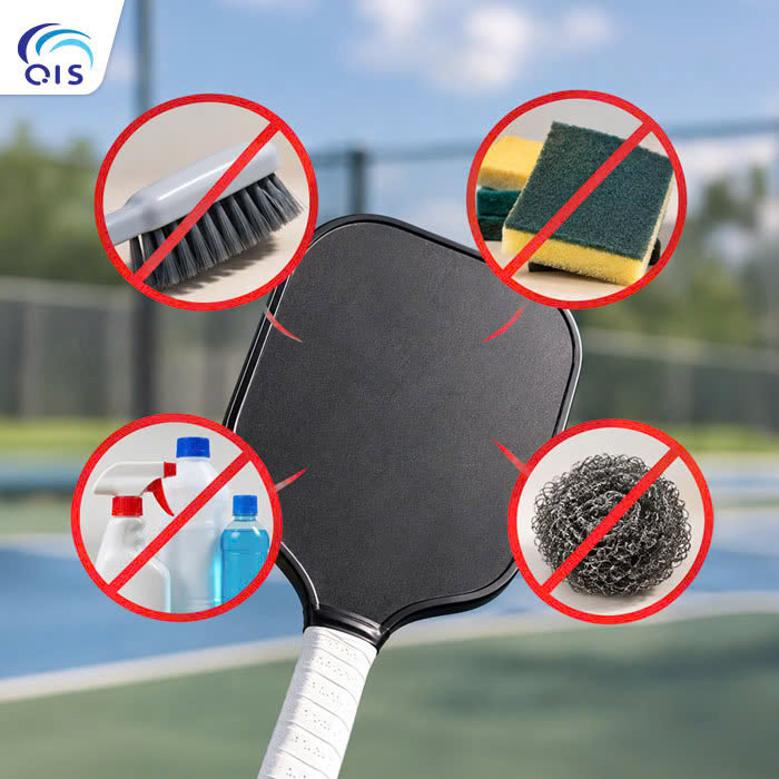 Những sai lầm khi vệ sinh mặt vợt Pickleball Những sai lầm khi vệ sinh mặt vợt Pickleball