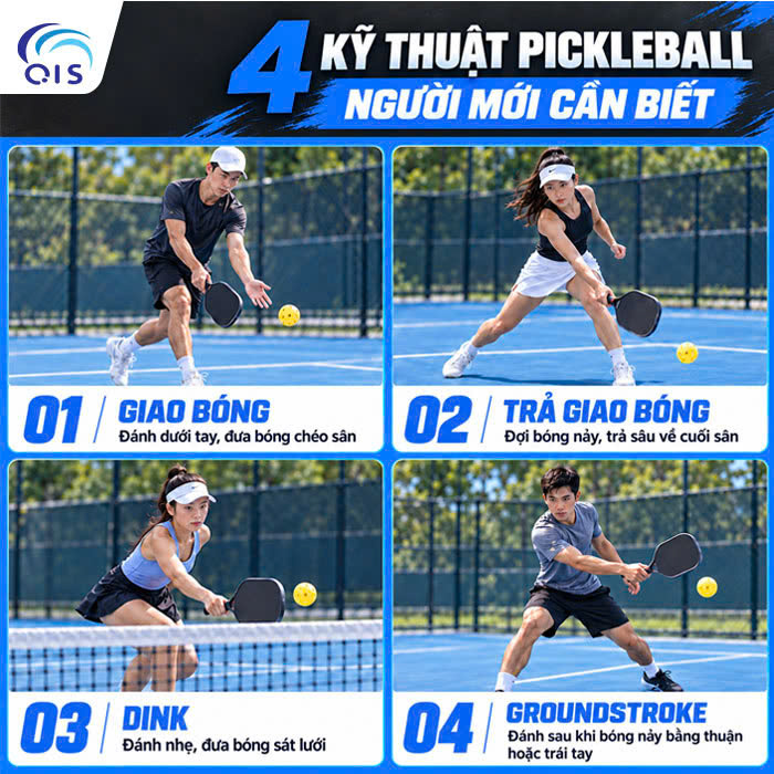 Những kỹ thuật chơi Pickleball cơ bản dành cho người mới chơi Những kỹ thuật chơi Pickleball cơ bản dành cho người mới chơi