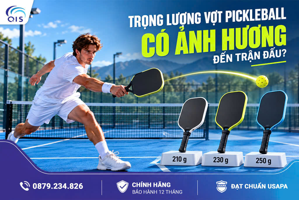 Trọng lượng vợt Pickleball có ảnh hưởng đến trận đấu?