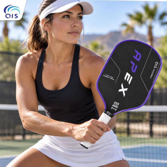 Vợt Pickleball QIS với thiết kế tay cầm phù hợp Vợt Pickleball QIS với thiết kế tay cầm phù hợp